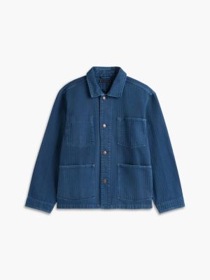 Мужские куртки Tommy Hilfiger Garment-Dyed Herringbone Chore Jacket — фото 5