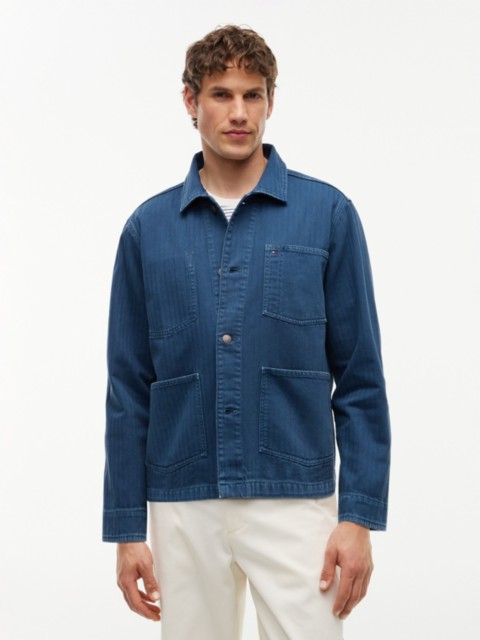 Мужские куртки Tommy Hilfiger Garment-Dyed Herringbone Chore Jacket