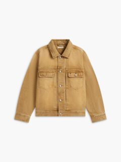 Garment-Dyed Denim Jacket — Washed Brown 6