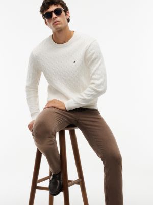 Мужские джинсы Tommy Hilfiger Garment-Dyed Slim Jean, цвет: Коричневый — фото 5