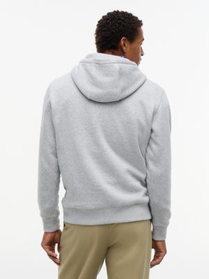 Мужское худи Tommy Hilfiger Embroidered Circle Logo, цвет: Серый — фото 4