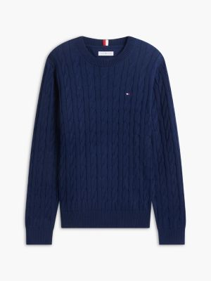 Мужские свитеры Tommy Hilfiger Cable Knit Crewneck Sweater — фото 5