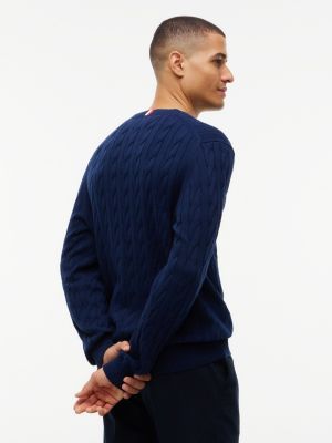 Мужские свитеры Tommy Hilfiger Cable Knit Crewneck Sweater — фото 4