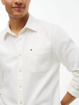 Мужские рубашки Tommy Hilfiger Relaxed Fit Chambray Pocket Shirt — фото 3