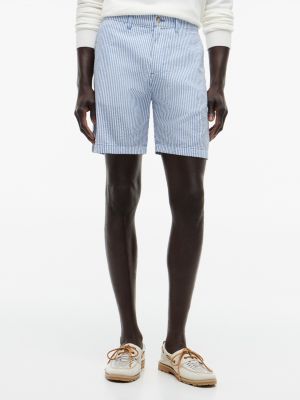 Regular Fit 7" Seersucker Short, Blue Spell