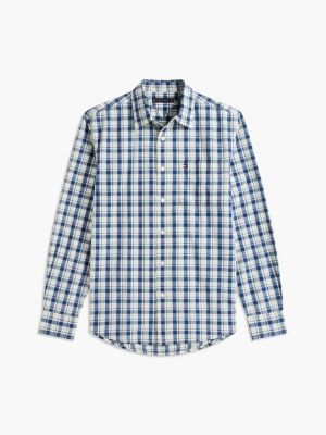 Мужские рубашки Tommy Hilfiger Regular Fit Check Dobby Pocket Shirt — фото 5