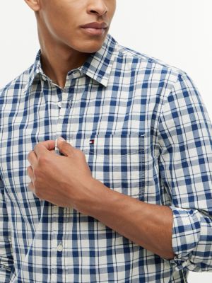 Мужские рубашки Tommy Hilfiger Regular Fit Check Dobby Pocket Shirt — фото 3