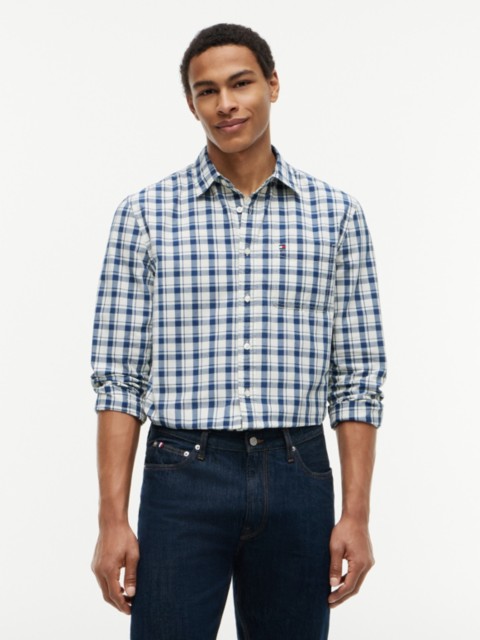 Мужские рубашки Tommy Hilfiger Regular Fit Check Dobby Pocket Shirt