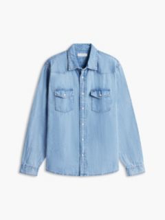 Regular Fit Denim Western Shirt — Med Bright 5