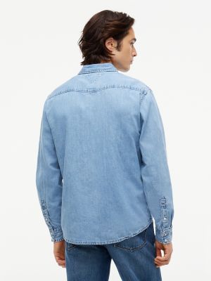 Мужские рубашки Tommy Hilfiger Regular Fit Denim Western Shirt — фото 2