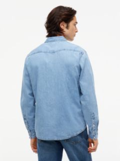 Regular Fit Denim Western Shirt — Med Bright 4