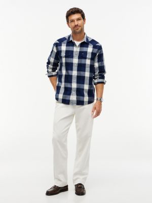 Мужские рубашки Tommy Hilfiger Regular Fit Check Denim Western Shirt — фото 2