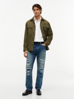 Distressed Straight Jean — Distressed Denim 2