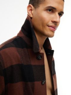 Buffalo Check Wool-Blend Chore Jacket — Legacy Brown 3