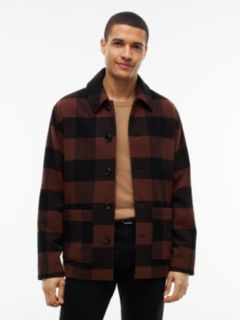 Buffalo Check Wool-Blend Chore Jacket — Legacy Brown 1