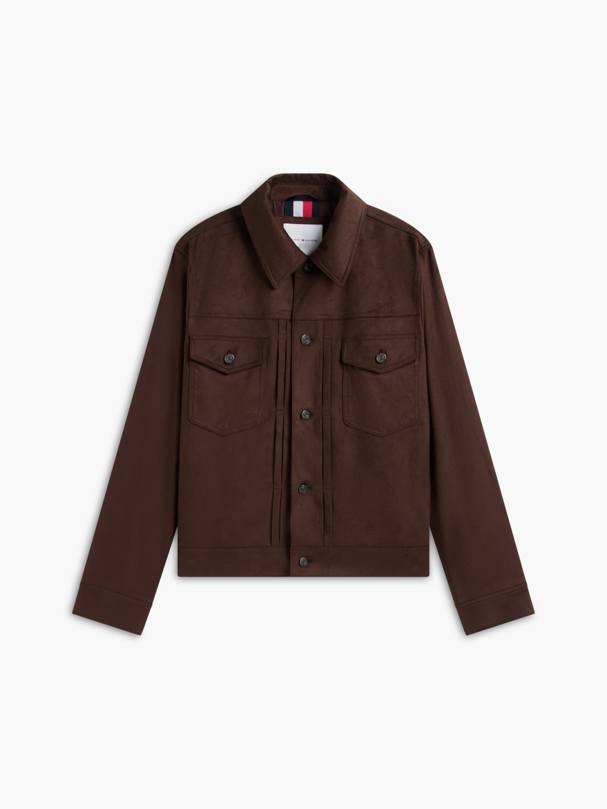 Faux Suede Jacket — Dark Coffee