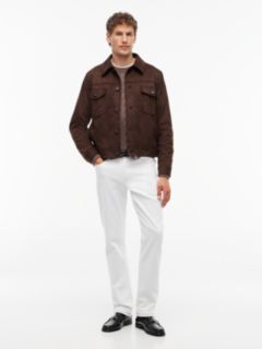 Faux Suede Jacket — Dark Coffee 2
