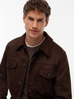 Faux Suede Jacket — Dark Coffee 3