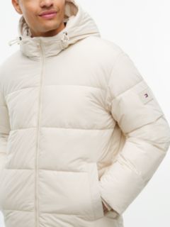 Waterproof Puffer Jacket — Newsprint Beige 4