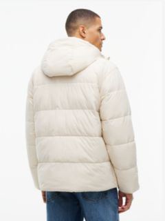 Waterproof Puffer Jacket — Newsprint Beige 5