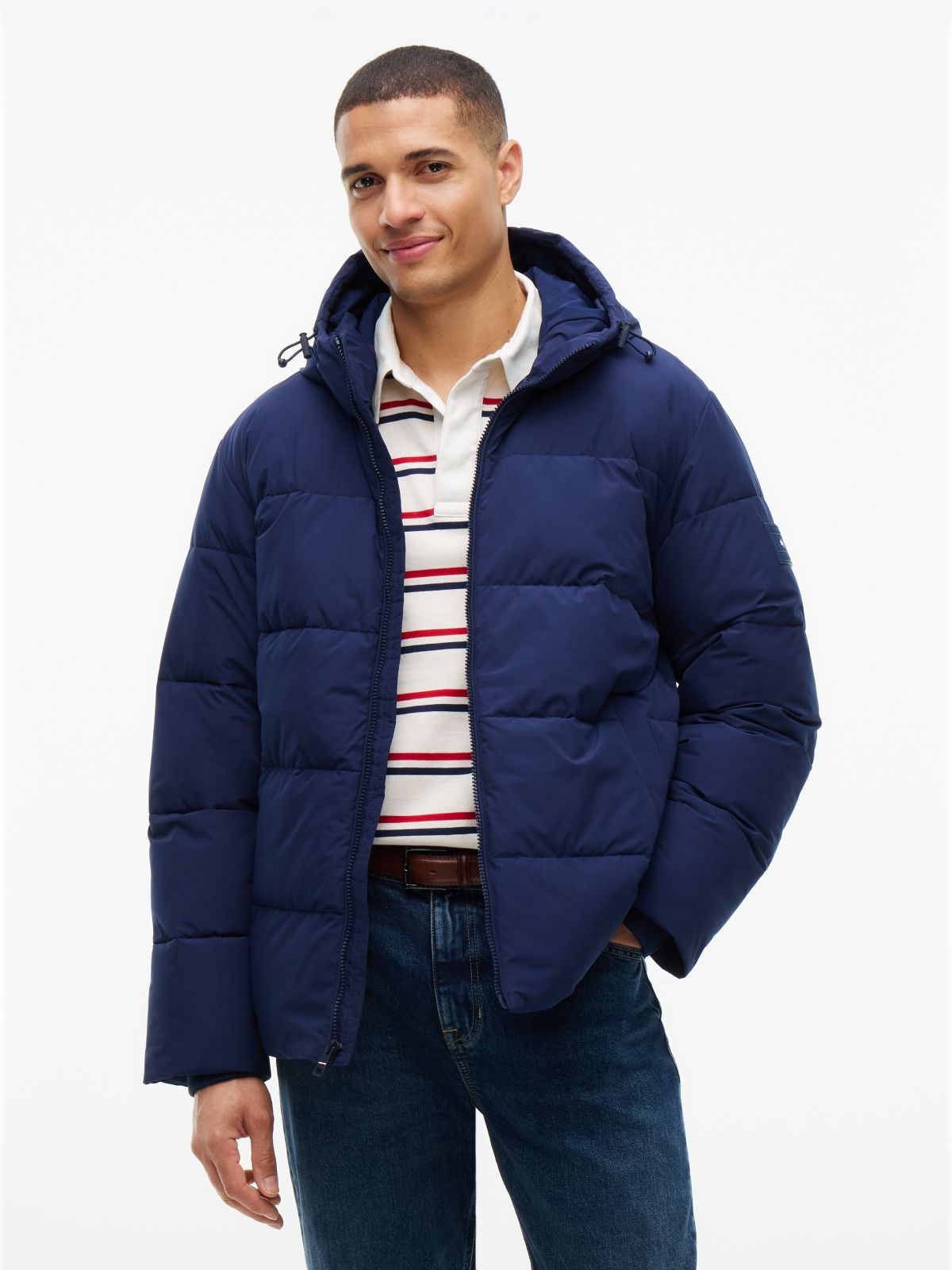 Waterproof Puffer Jacket — Carbon Navy