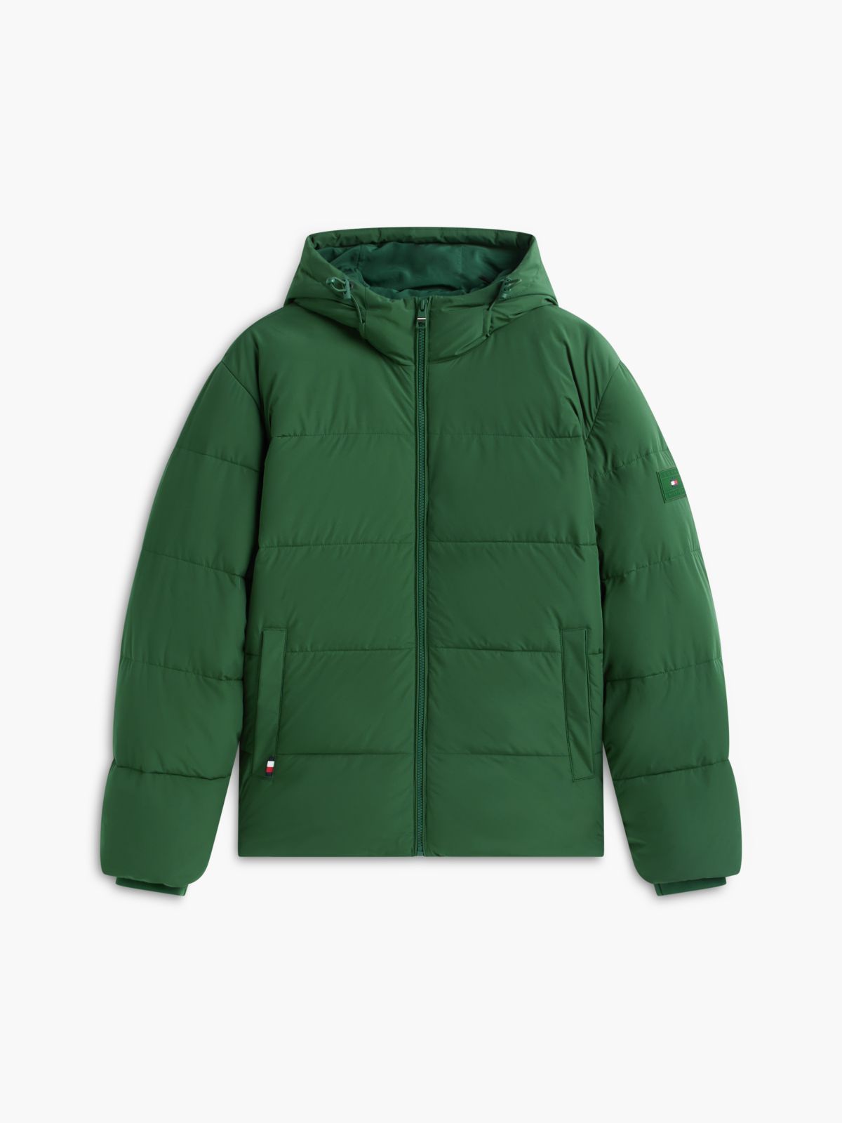 Waterproof Puffer Jacket — Deep Evergreen