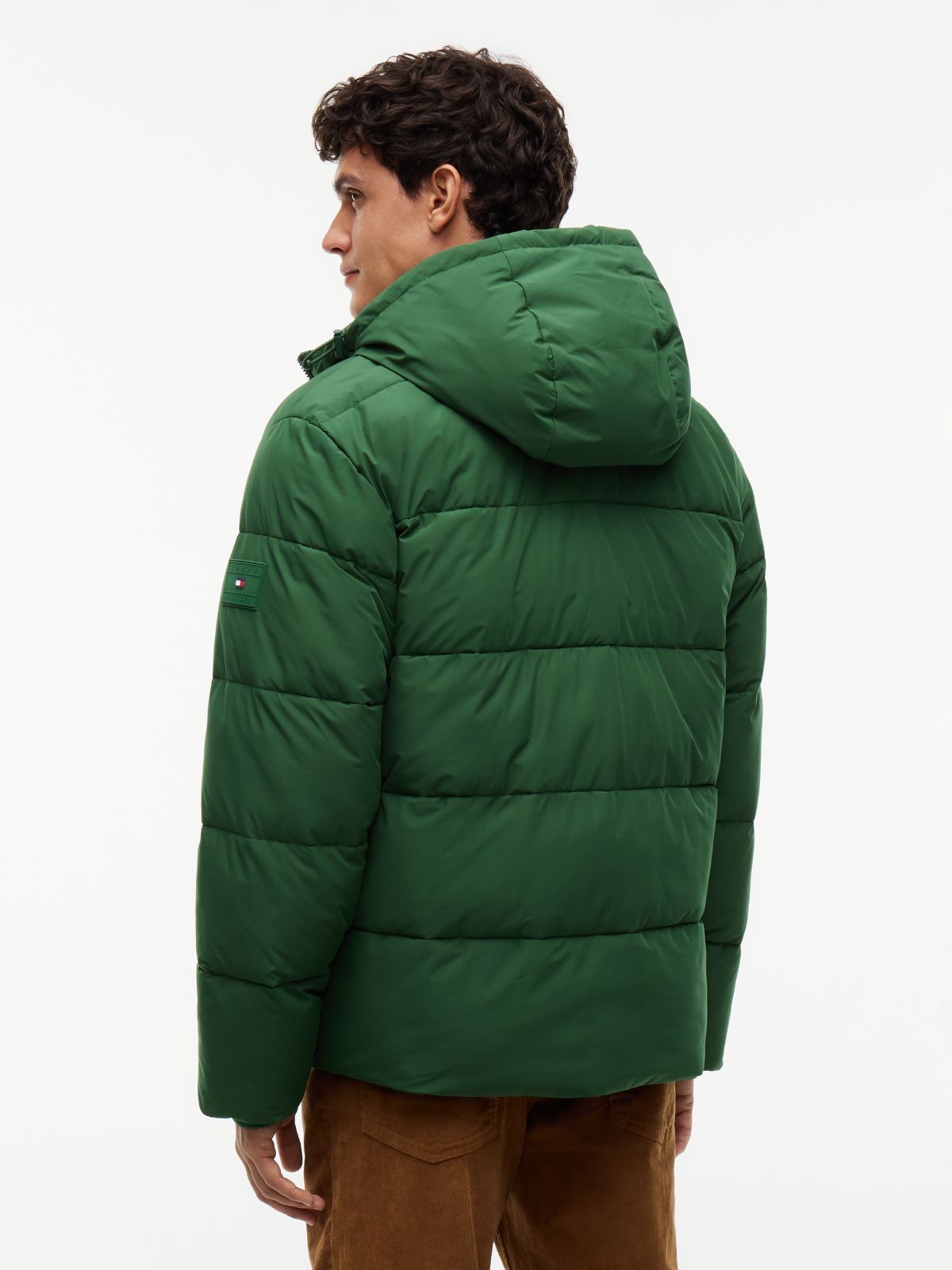 Waterproof Puffer Jacket — Deep Evergreen