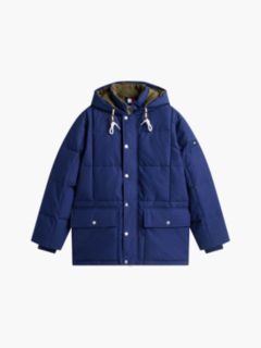 Water-Repellent Puffer Parka — Preppy Navy 6