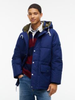Water-Repellent Puffer Parka — Preppy Navy 2