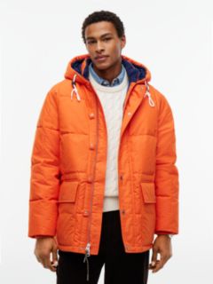 Water-Repellent Puffer Parka — Brilliant Orange 2