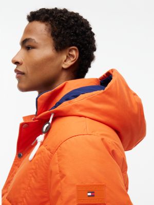 Мужская куртка Tommy Hilfiger Water-Repellent Puffer, цвет: Яркий оранжевый — фото 3