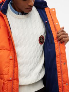 Water-Repellent Puffer Parka — Brilliant Orange 5