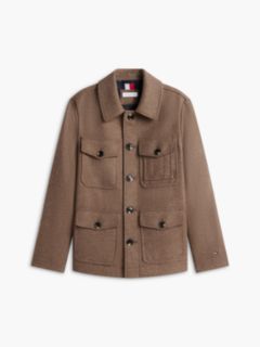 Heathered Wool-Blend Field Jacket — Coastal Taupe 5
