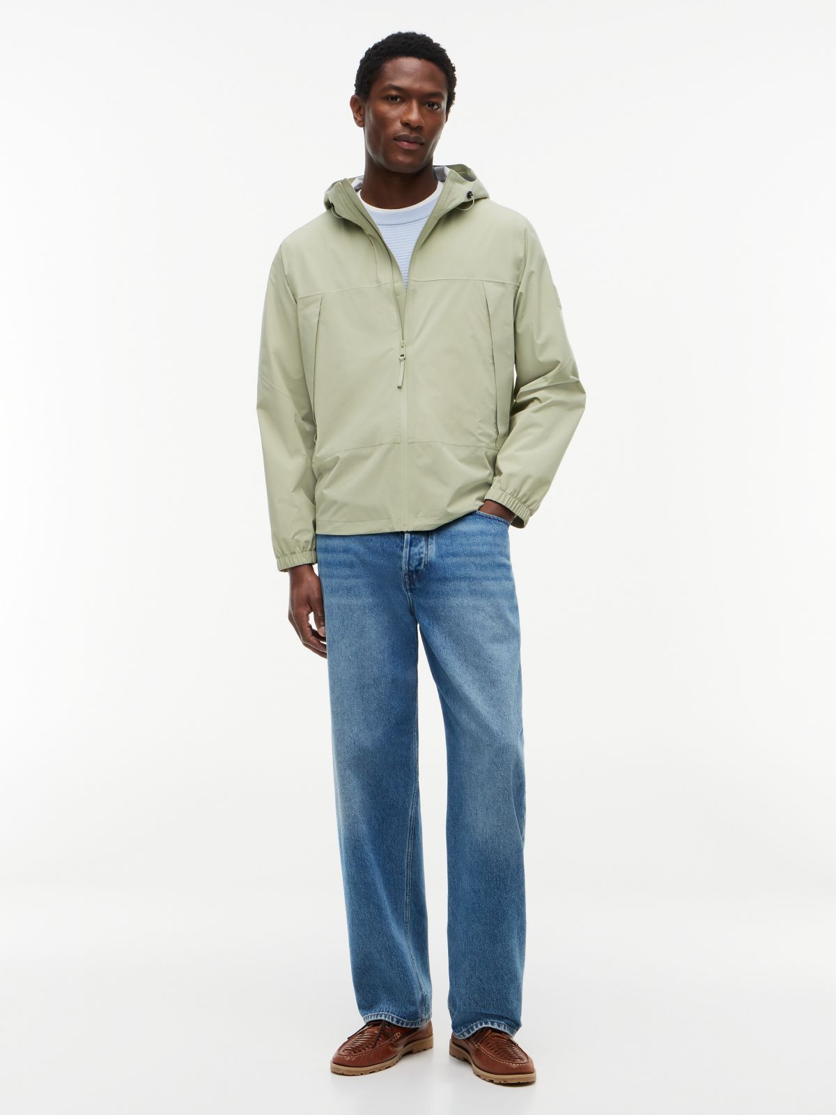 TH Performance Hooded Jacket — Earth Sage