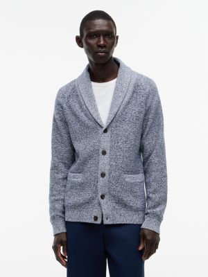 Marled Shawl Collar Cardigan, Washed Navy