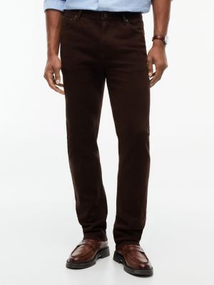 5-Pocket Straight Pant, Dark Coffee