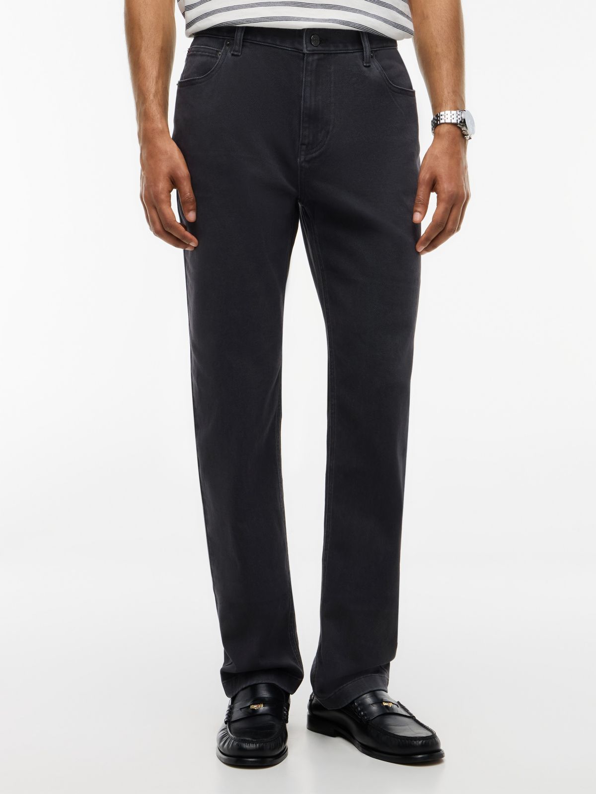 5-Pocket Straight Pant — Charcoal Smoke