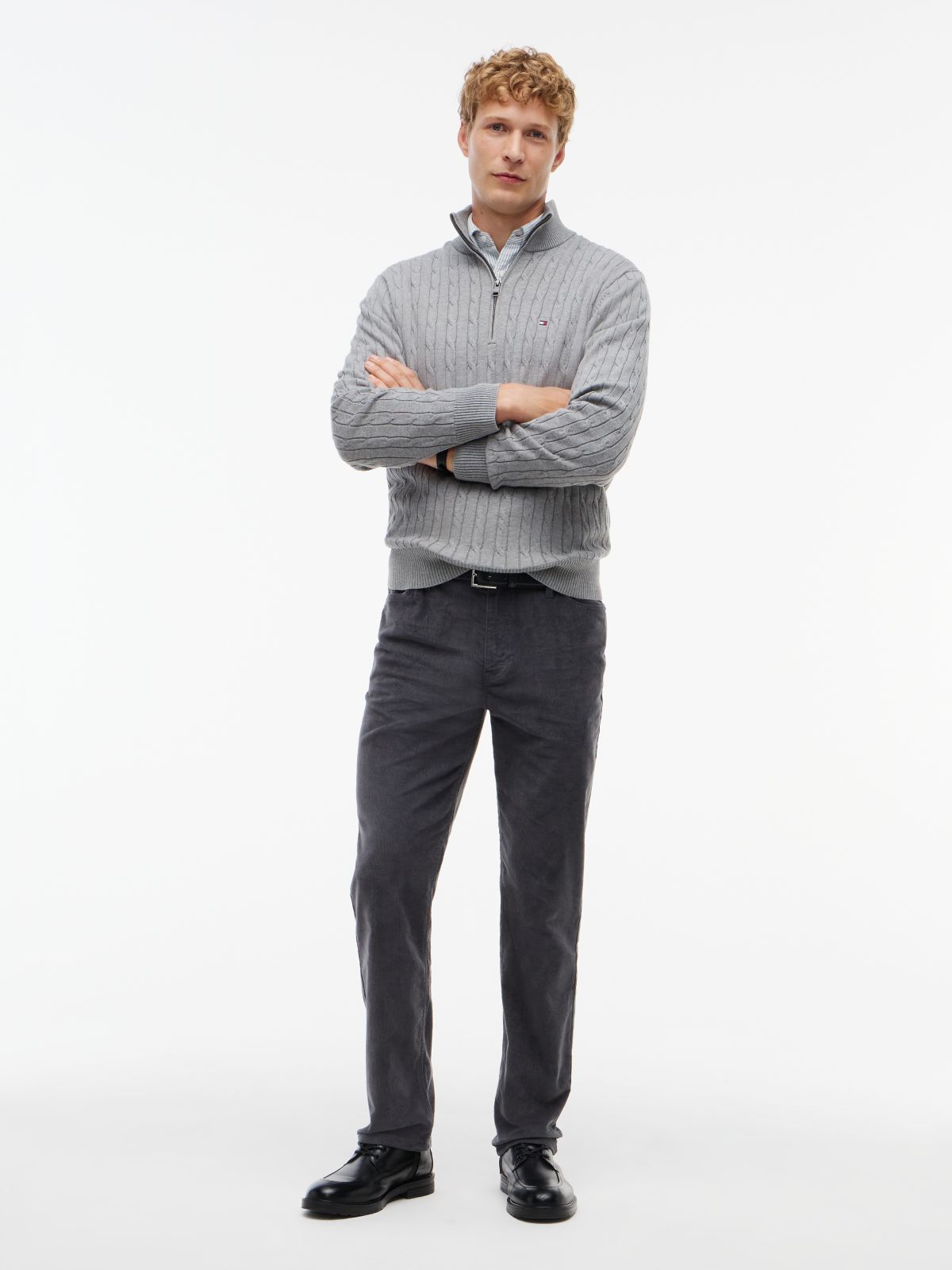 Stretch Corduroy 5-Pocket Pant — Washed Black