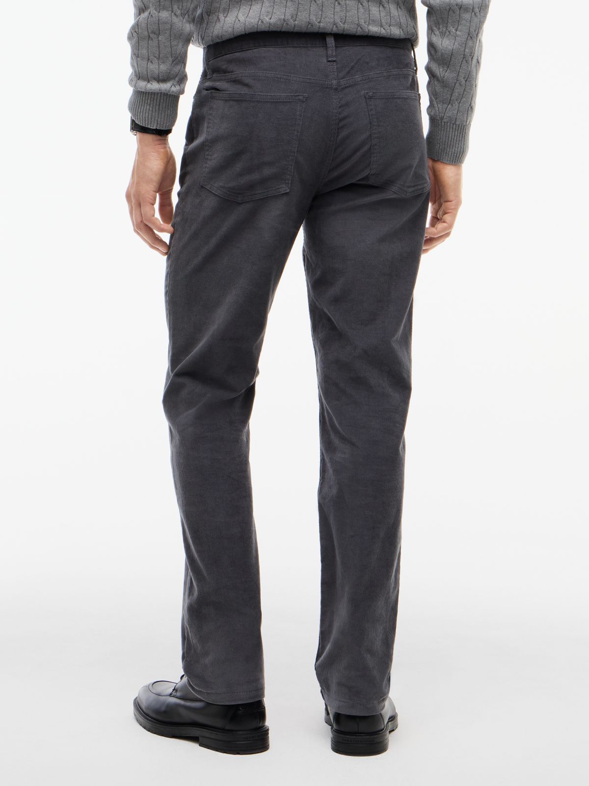 Stretch Corduroy 5-Pocket Pant — Washed Black