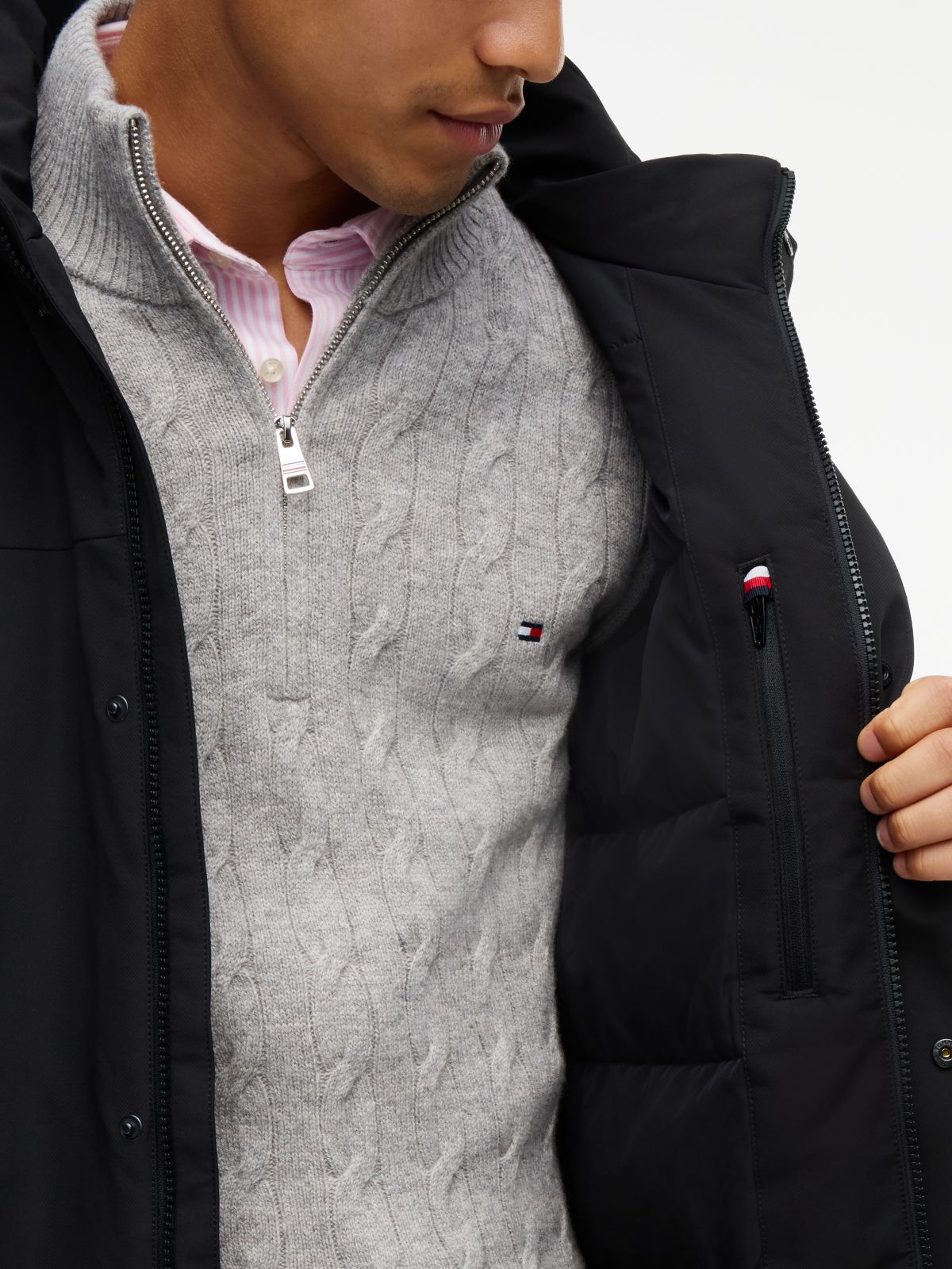 TH Performance Water-Repellent Padded Parka — Black