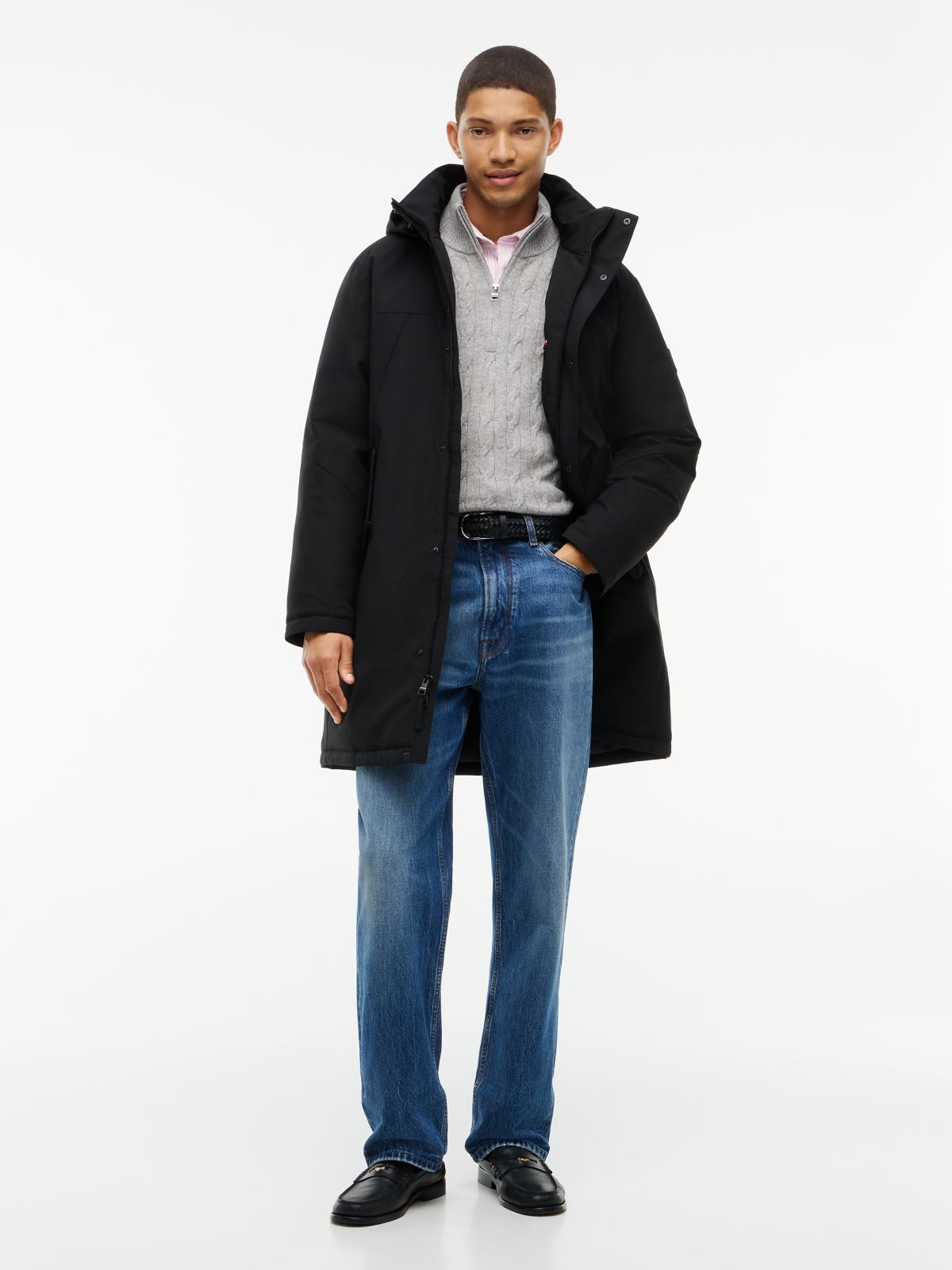 TH Performance Water-Repellent Padded Parka — Black