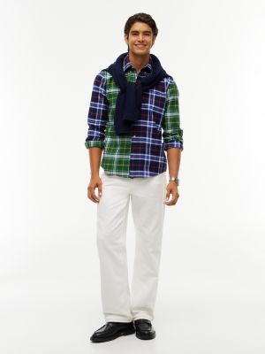 Мужские рубашки Tommy Hilfiger Regular Fit Mixed-Tartan Oxford Shirt — фото 2