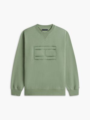 Мужские худи Tommy Hilfiger Embroidered Flag Brushed-Back Sweatshirt — фото 5