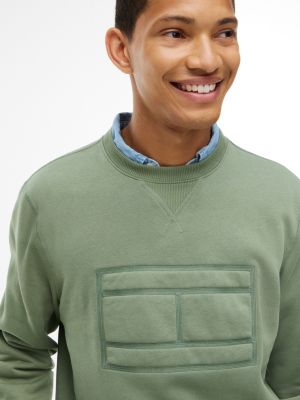 Мужские худи Tommy Hilfiger Embroidered Flag Brushed-Back Sweatshirt — фото 3