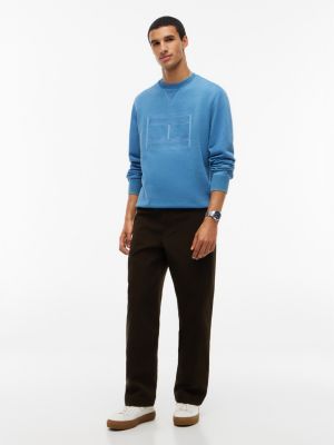 Мужские худи Tommy Hilfiger Flag Logo Indigo-Dyed Sweatshirt — фото 2