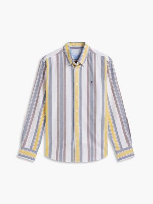 Мужские рубашки Tommy Hilfiger Regular Fit Multi-Striped Oxford Shirt — фото 5