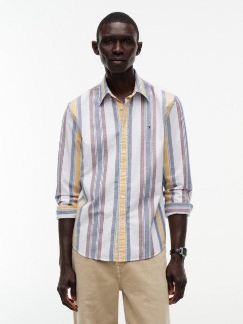 Мужские рубашки Tommy Hilfiger Regular Fit Multi-Striped Oxford Shirt