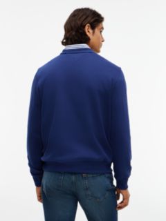 Embroidered Crest Logo Sweatshirt — Preppy Navy 4