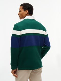 Brushed-Back Fleece Rugby Sweatshirt — Ornamental Green 4