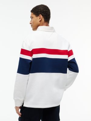 Мужские худи Tommy Hilfiger Brushed-Back Fleece Rugby Sweatshirt — фото 4